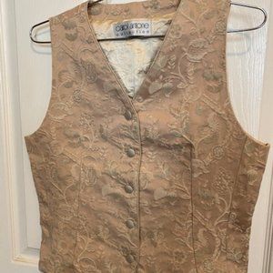 Vintage Victorian embroidered carol antone vest